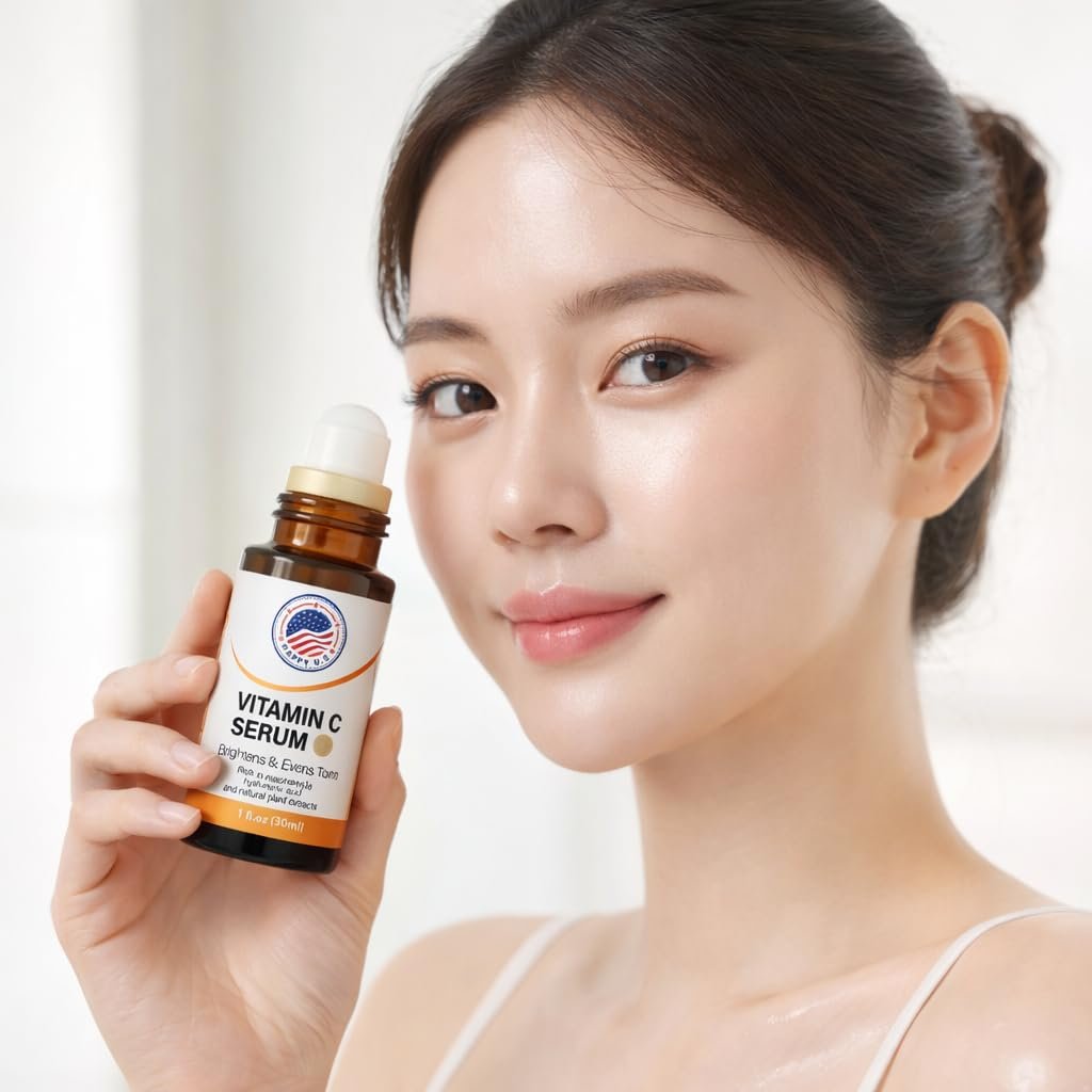 Vitamin C Roll-On Serum with Hyaluronic Acid & Niacinamide, 1 fl oz