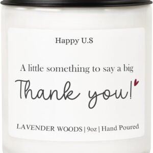 Lavender Soy Message Candle, 9 oz – Thank You