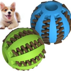 Interactive Treat-Dispensing Dog Puzzle Balls, 2-Pack