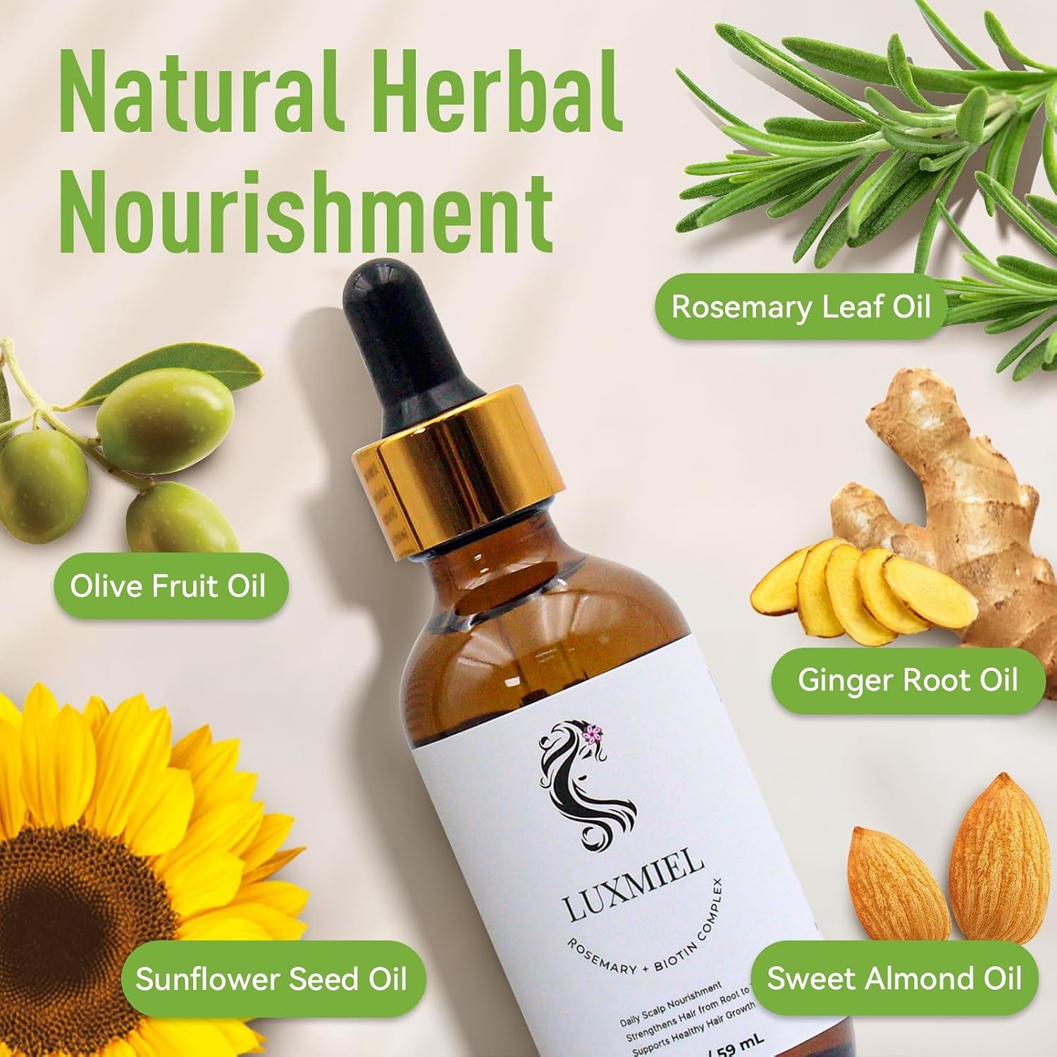 Rosemary Mint Hair & Scalp Oil, 2 oz